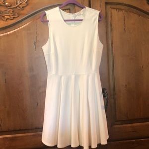 White Tank Travel Fit Flare Dress Size 16